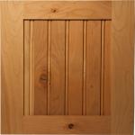 Unfinished Knotty Cherry Beaded Shaker Panel Door